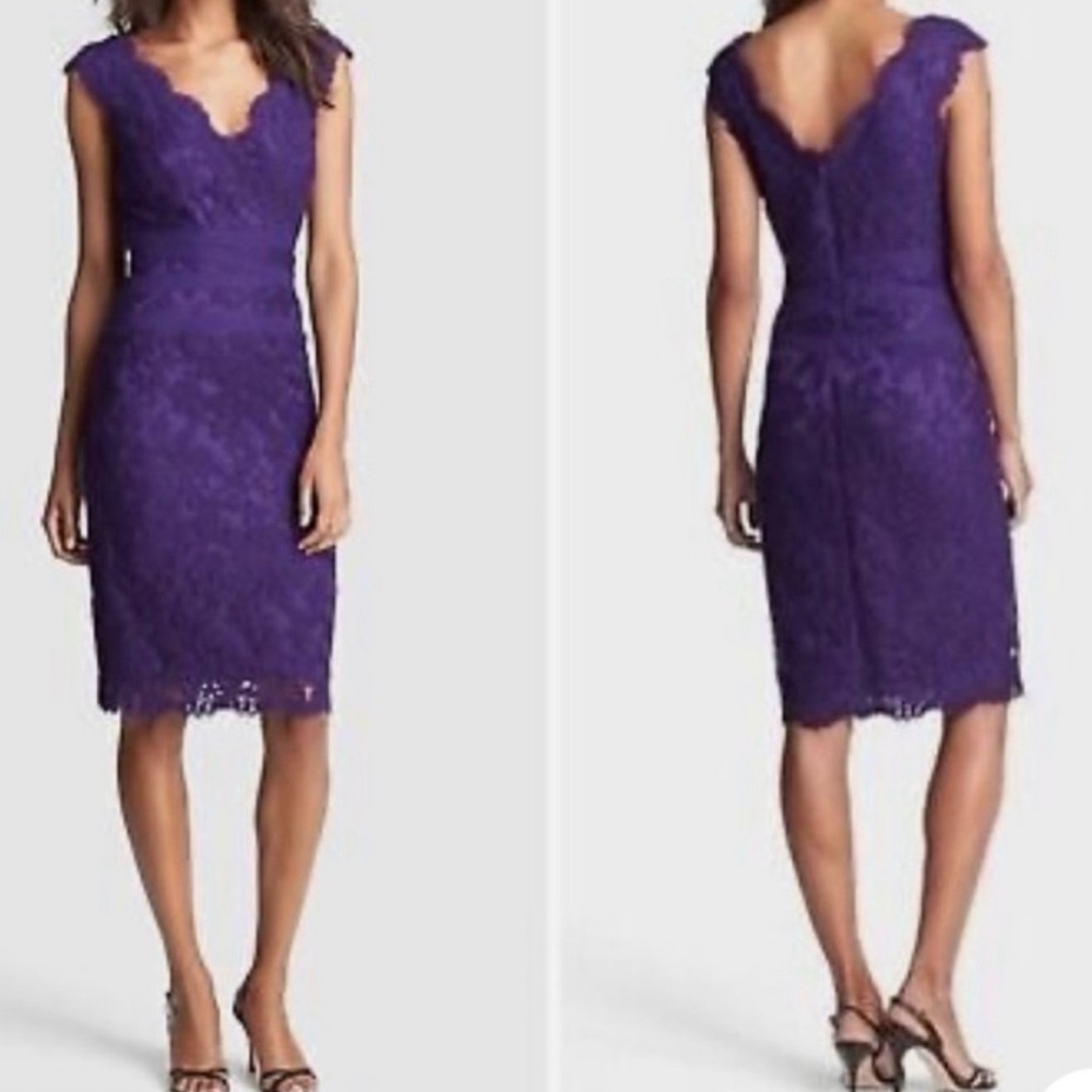 Tadashi Shoji Deep Purple Cocktail Dress - 22W